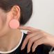 Серьги цветные Круглые в стиле 60-х годов Розовые BK263-P BK263-P фото 1